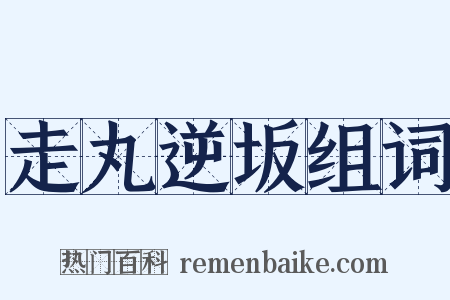 走丸逆坂组词是什么意思的图片
